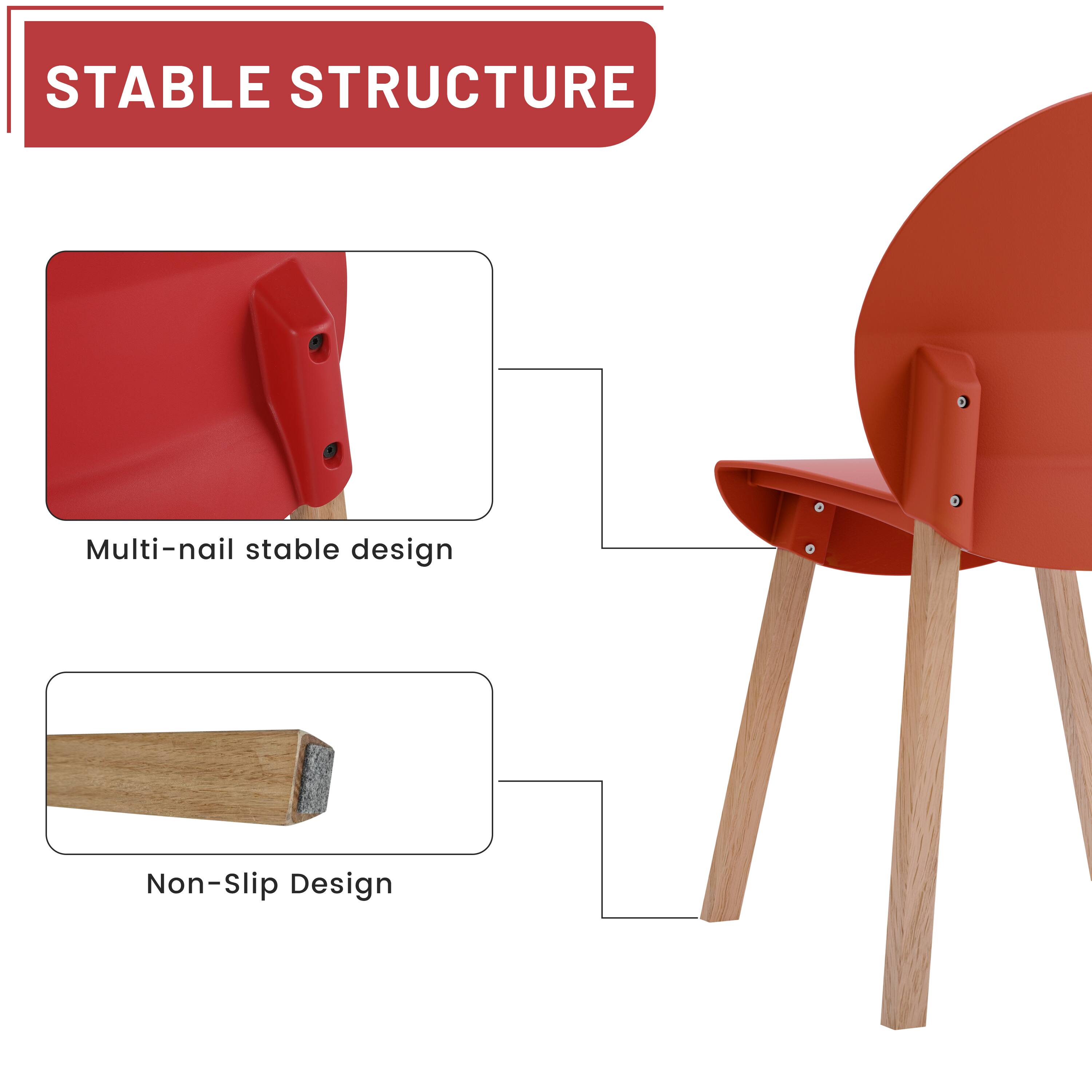 STABLE STRUCTURE

Multi-nail stable design

Non-Slip Design