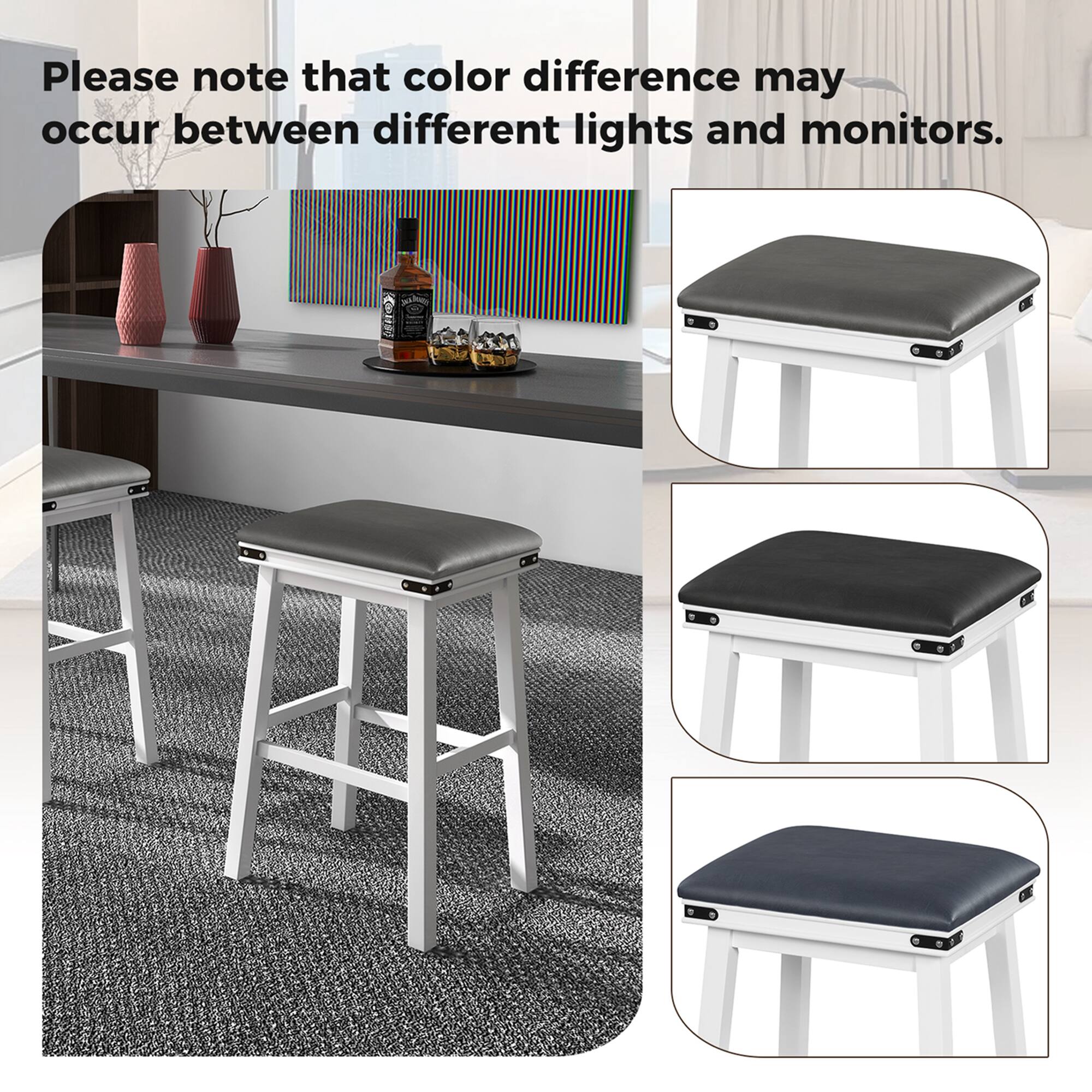 Please note that color difference may occur between different lights and monitors.