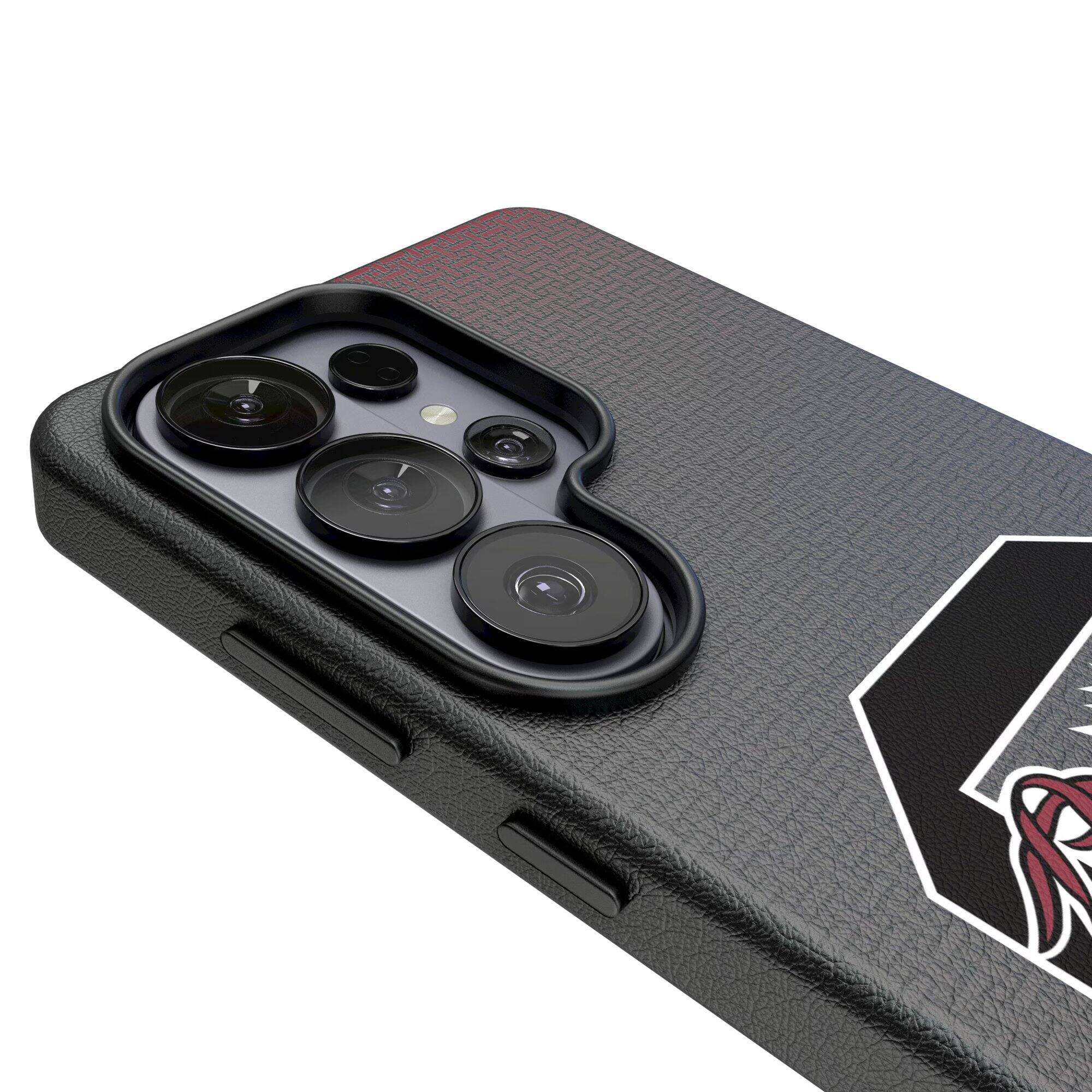 Alt View 2. Keyscaper - South Carolina Gamecocks Linen Galaxy Magnetic Bump Case - S26 Ultra - Black.