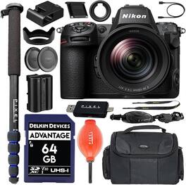 Z8 FX-Format Mirrorless Camera Body w/ NIKKOR Z 24-120mm f/4 S Lens & Accessories Bundle | 1698 | Nikon z8 - Black