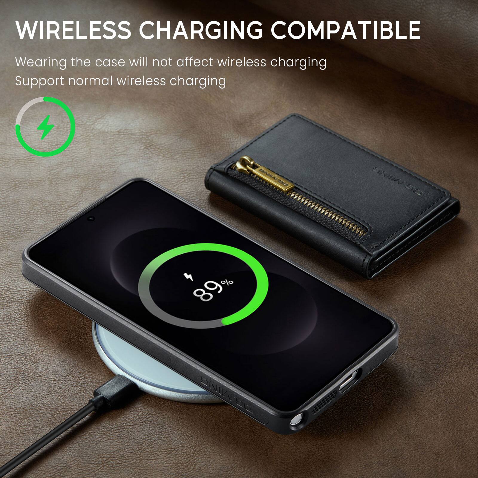 WIRELESS CHARGING COMPATIBLE

Wearing the case will not affect wireless charging
Support normal wireless charging