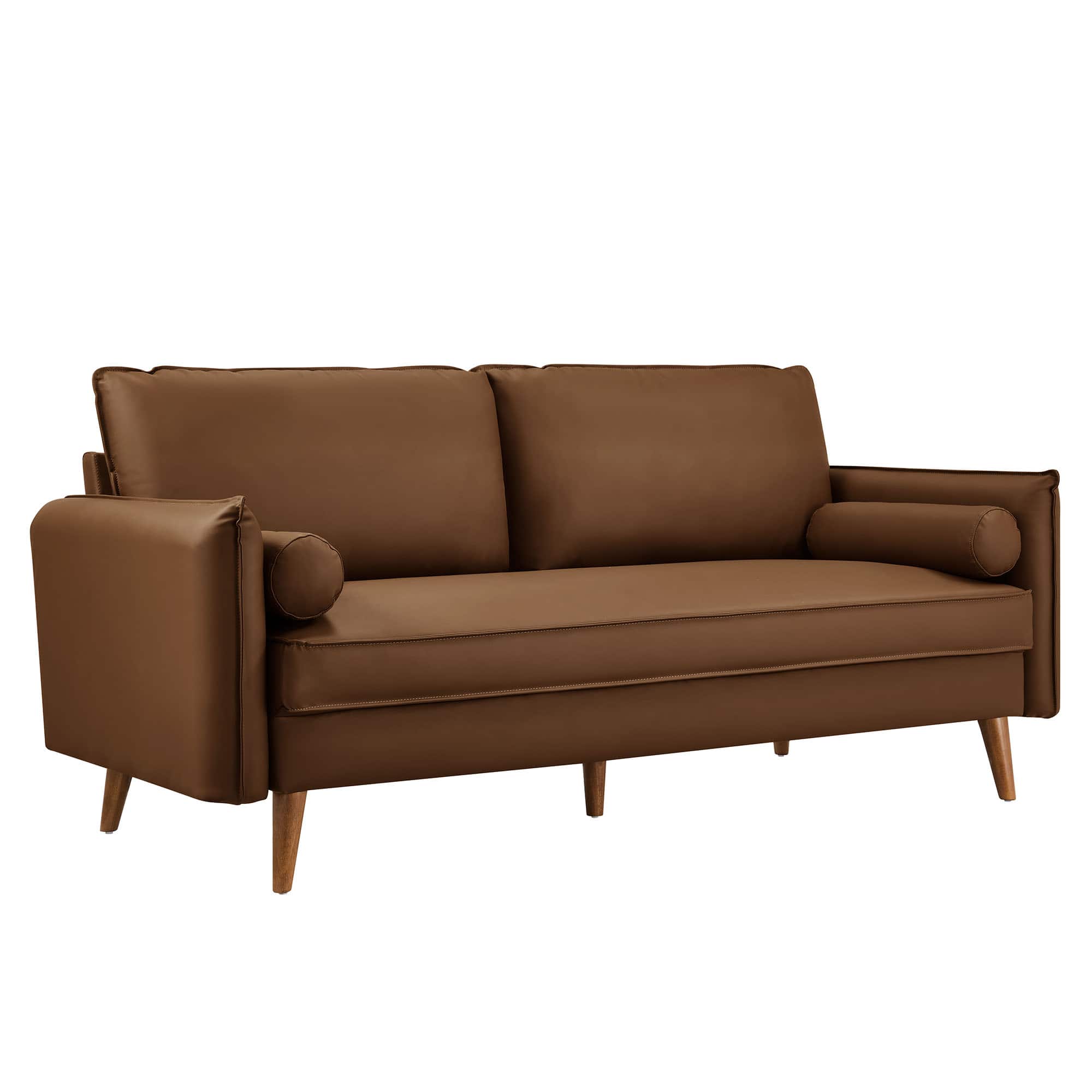 Photos - Sofa Modway Revive Upholstered Vegan Leather  by  - Brown EEI-6975 