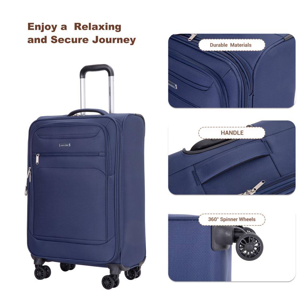 Enjoy a Relaxing and Secure Journey

- Durable Materials
- Handle
- 360° Spinner Wheels