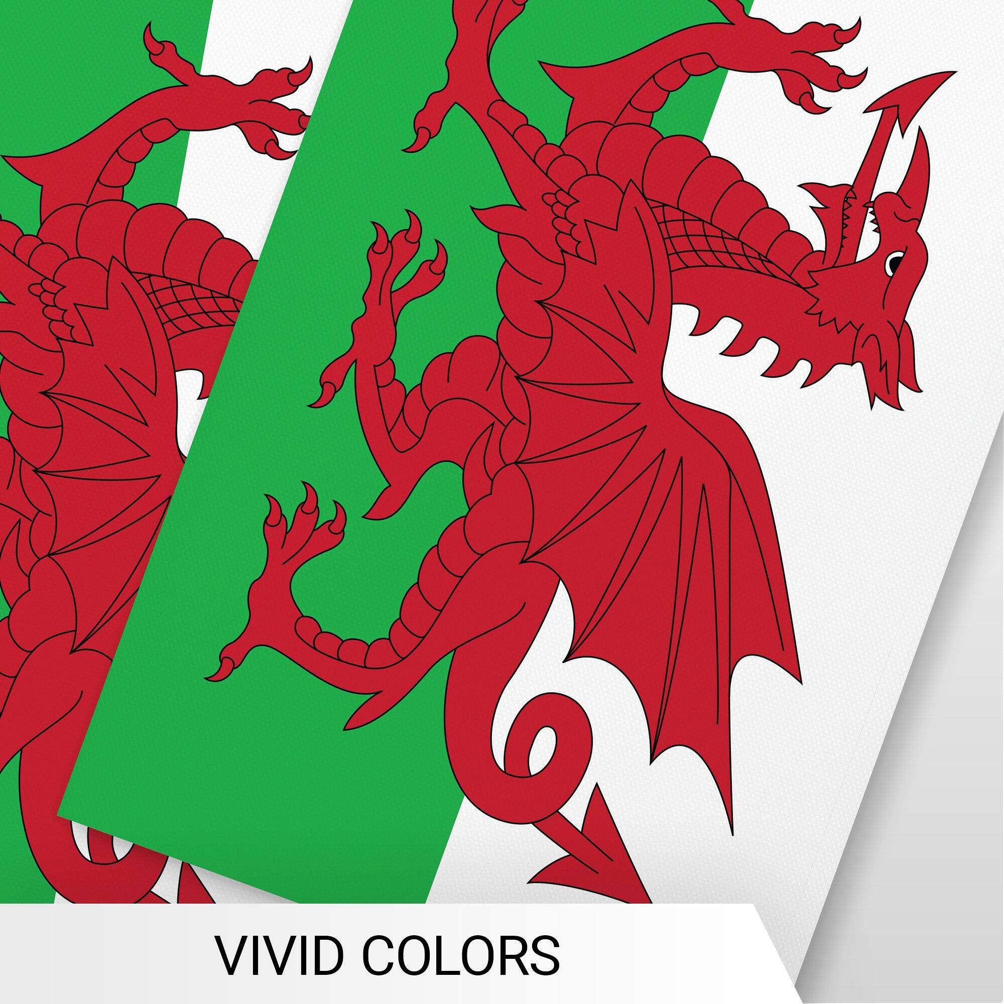 G128 Wales Mini Flag Bunting — 33 ft String, 8.2 x 5.5 in Flags ...