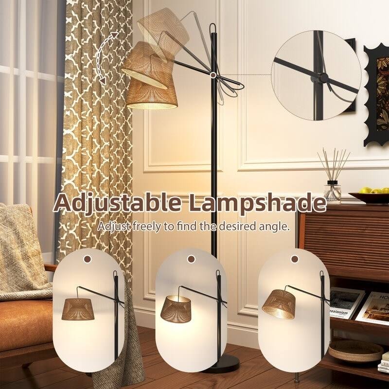 Adjustable Lampshade  
Adjust freely to find the desired angle.