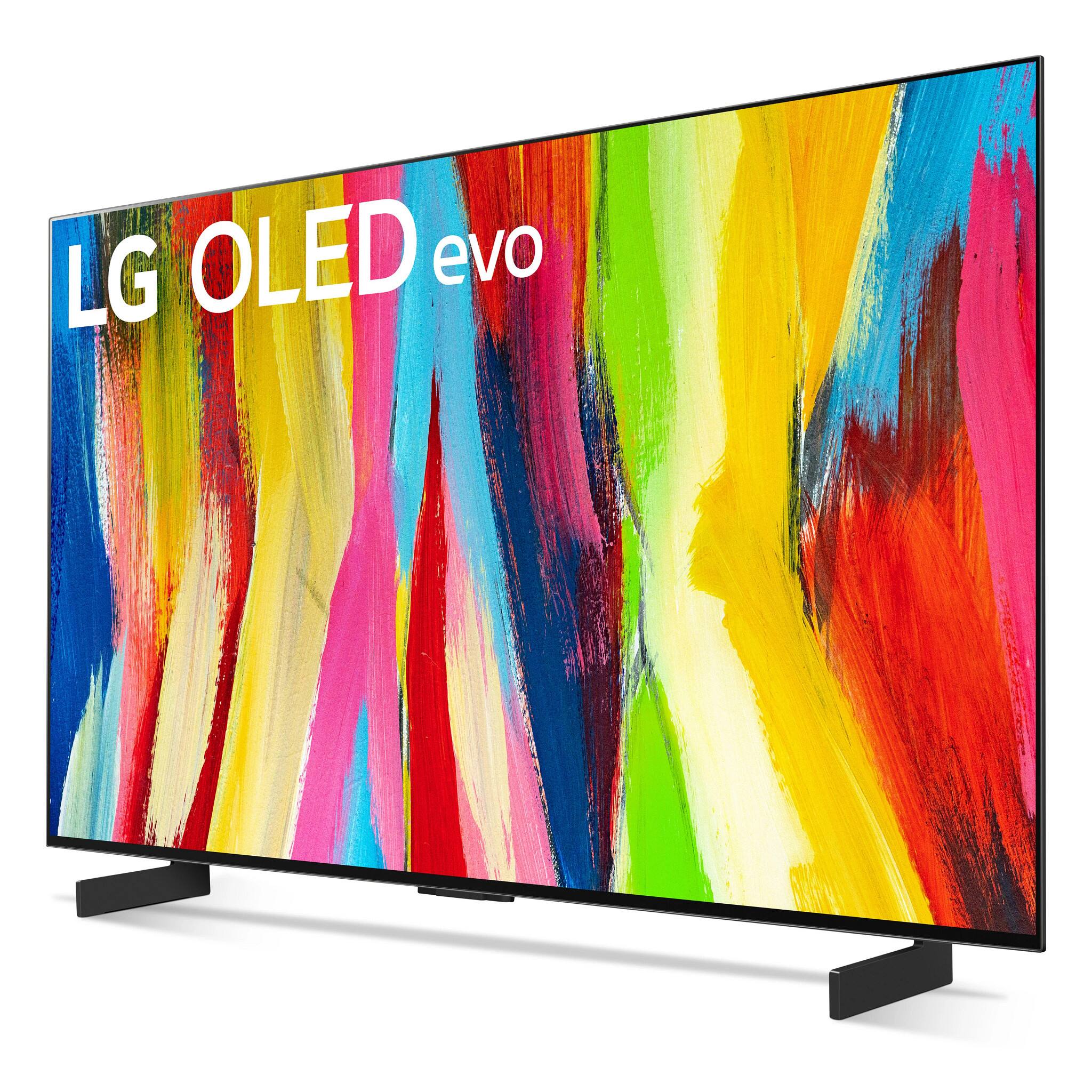 Alt View 22. LG - 42" Class C2 Series OLED evo 4K UHD Smart webOS TV - Dark Silver.