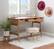 Alt View 19. Linon Home Décor - Rangall 3-Drawer Rattan Desk - Natural.