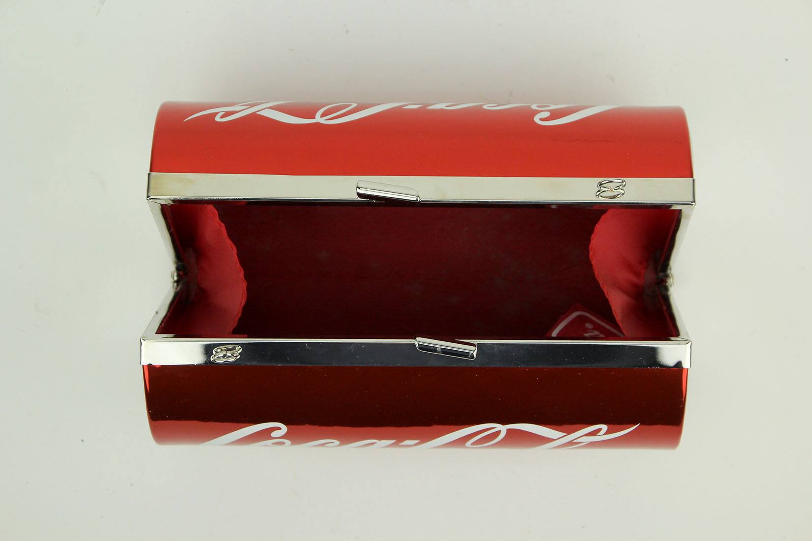 Alt View 2. Coca-cola - Red Coca-Cola Classic Can Barrel Bag with Removable Strap - Red.