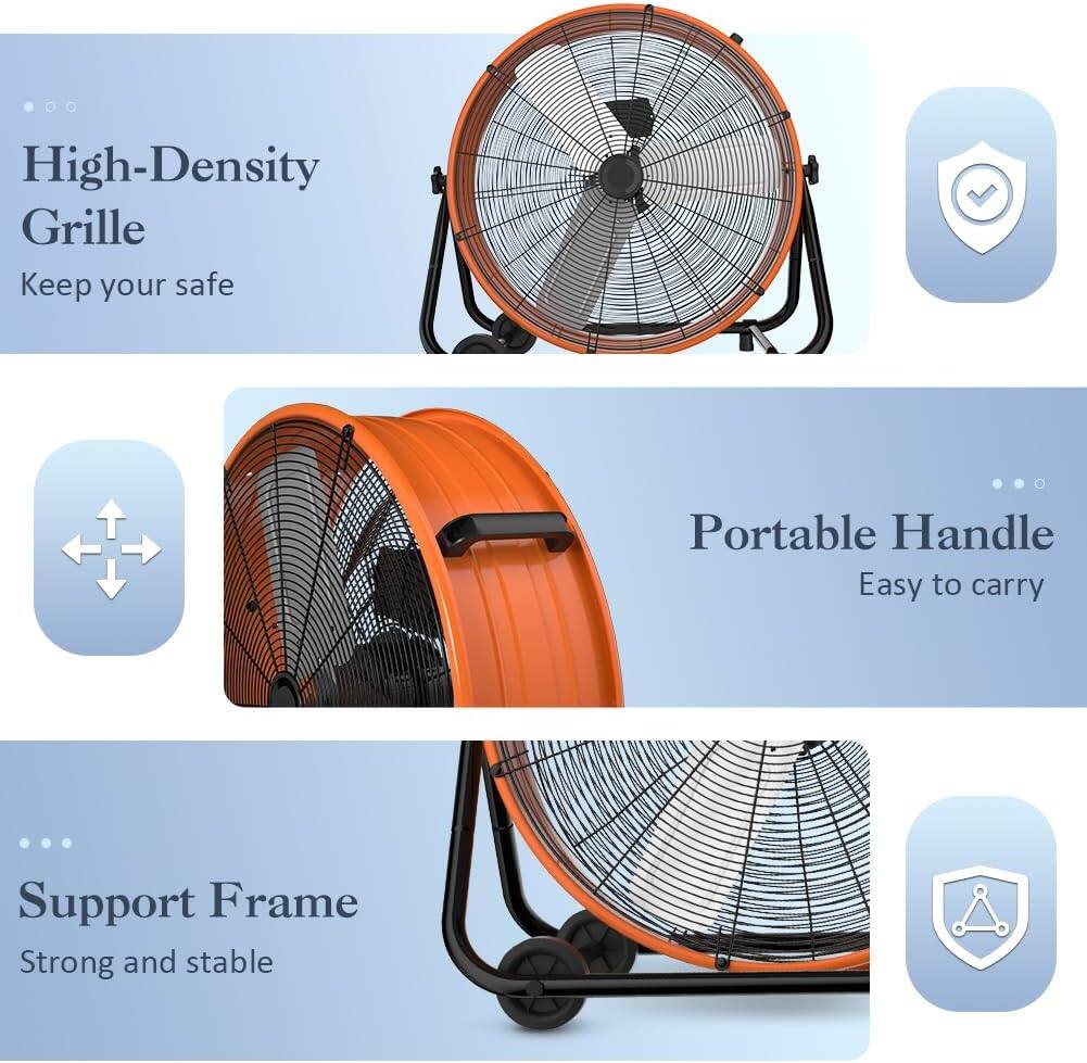 High-Density Grille  
Keep your safe  

Portable Handle  
Easy to carry  

Support Frame  
Strong and stable