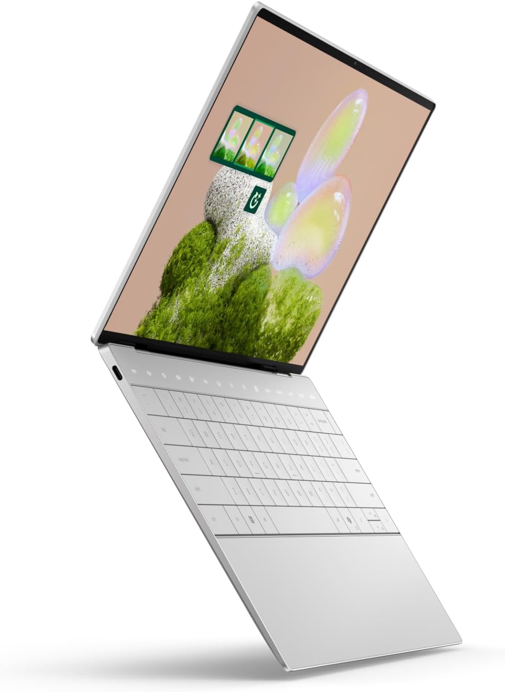 Alt View 8. Dell - XPS 13 - Copilot+ PC - 13.4" WUXGA Laptop - 9345 - Snapdragon X Elite X1E-80-100 2024 - 32GB RAM - 512GB Storage - Platinum.