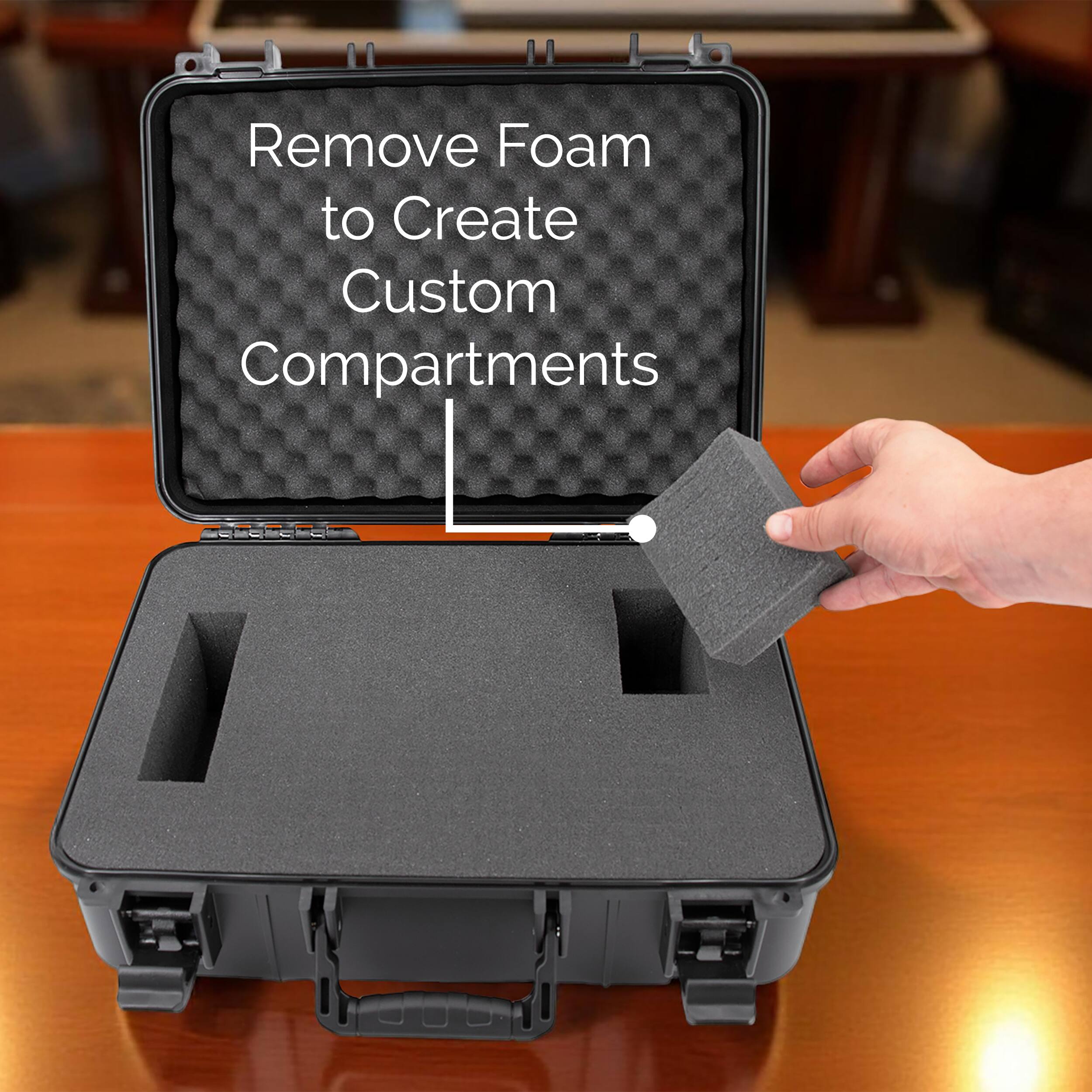 Remove Foam to Create Custom Compartments