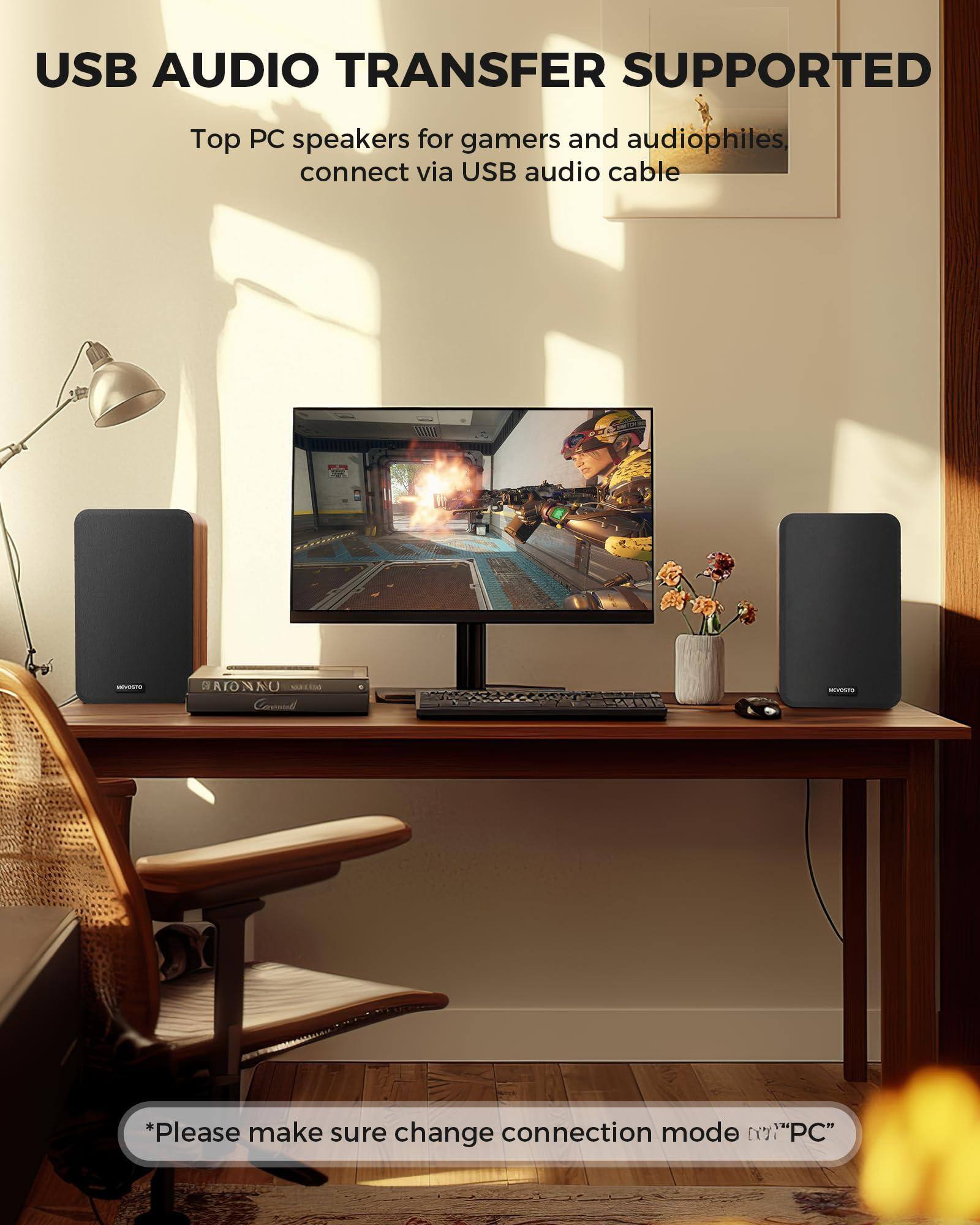 USB AUDIO TRANSFER SUPPORTED

Top PC speakers for gamers and audiophiles connect via USB audio cable

*Please make sure change connection mode to "PC"