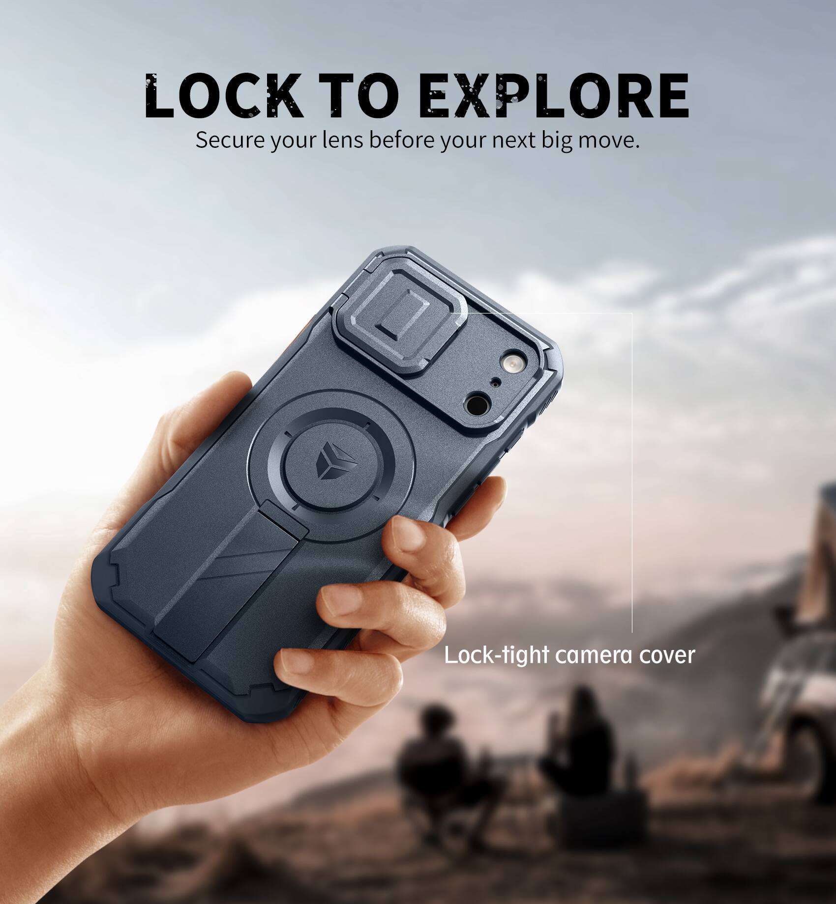 LOCK TO EXPLORE  
Secure your lens before your next big move.  

Lock-tight camera cover