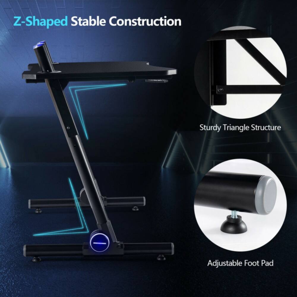 Z-Shaped Stable Construction  
Sturdy Triangle Structure  
Adjustable Foot Pad