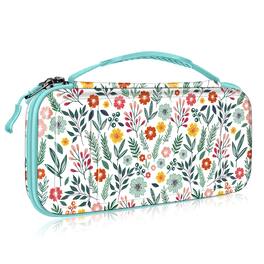 Fintie - Carrying Case for Nintendo Switch (2017) / Nintendo Switch OLED Model (2021) Shockproof Portable Travel Storage Bag - Spring Bloom