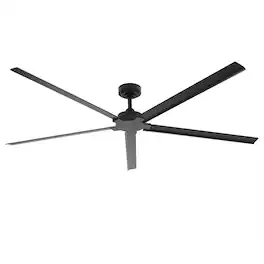 Parrot Uncle - 72-Inch Wet-Rated Outdoor Aluminum Ceiling Fan with 6-Speed DC Motor & Remote – Ideal for Patios, Gazebos, and More - Black