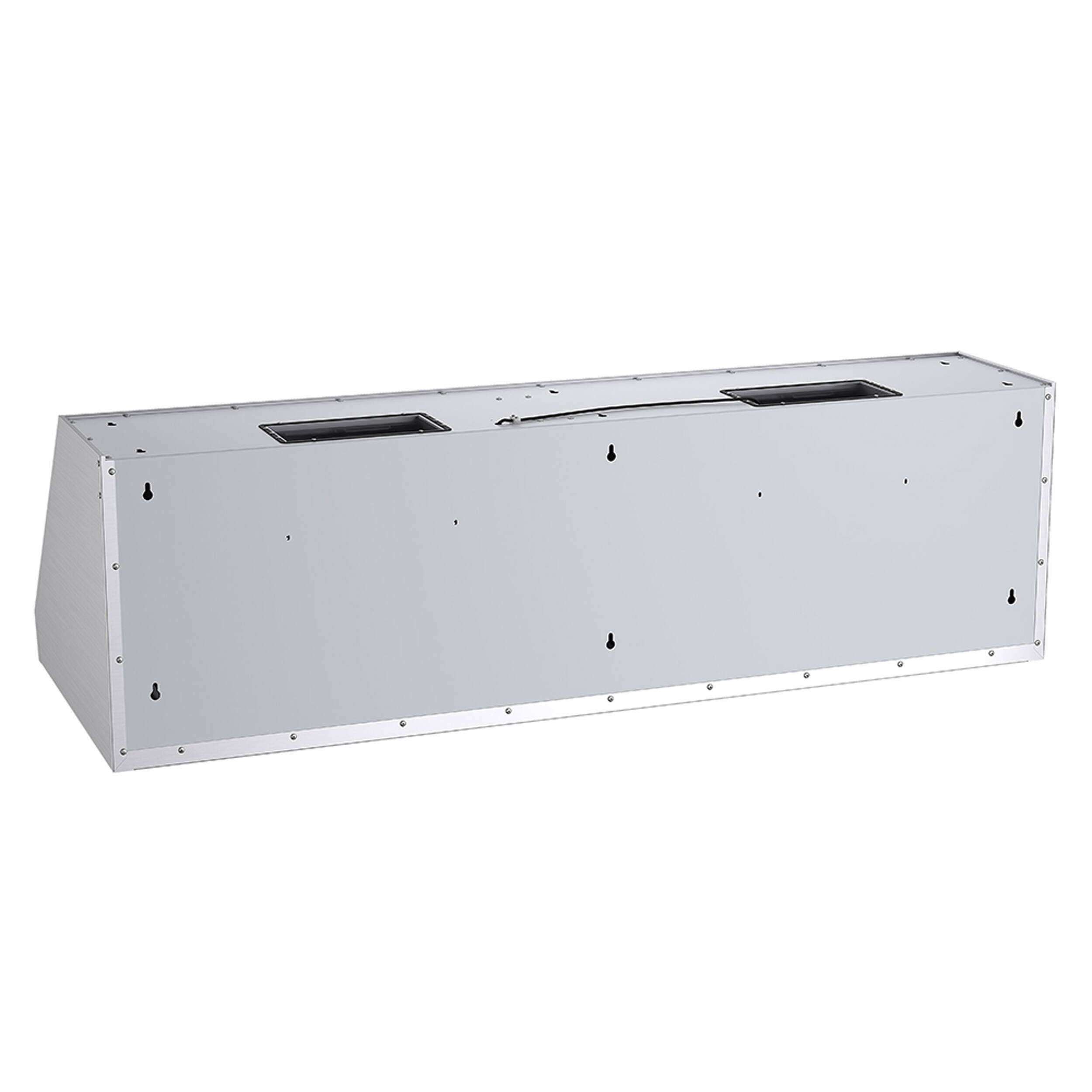 Angle. Forno Appliances - Biagio 60" Wall Mounted Vented Range Hood - Silver.