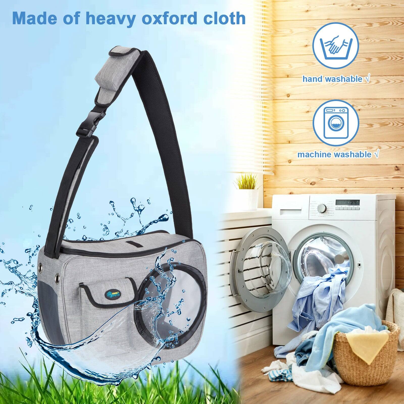 Made of heavy oxford cloth

- hand washable
- machine washable