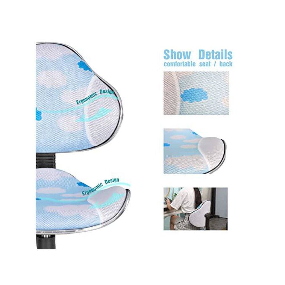 JJS Home Office Low Back Computer Executive Chair White Cloud BG3532765 ...