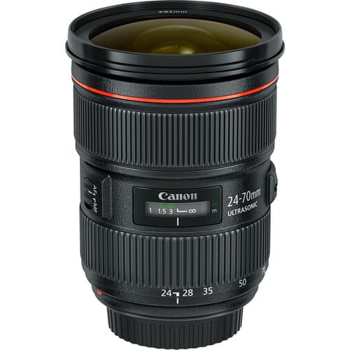 Canon - Ef24-70mm F2.8l Ii Usm Lens (International Model) - Black