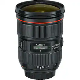 Canon - Ef24-70mm F2.8l Ii Usm Lens (International Model) - Black