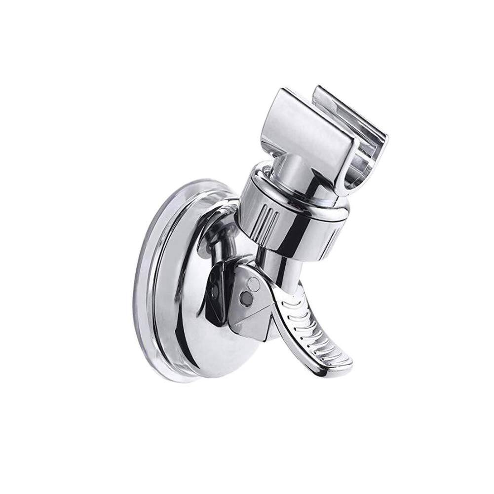 Alt View 1. Paradigms Interiors - Adjustable Shower Head Holder Removable Suction Cup Bracket No Drill With Chrome Polished For Bathroom - Default.