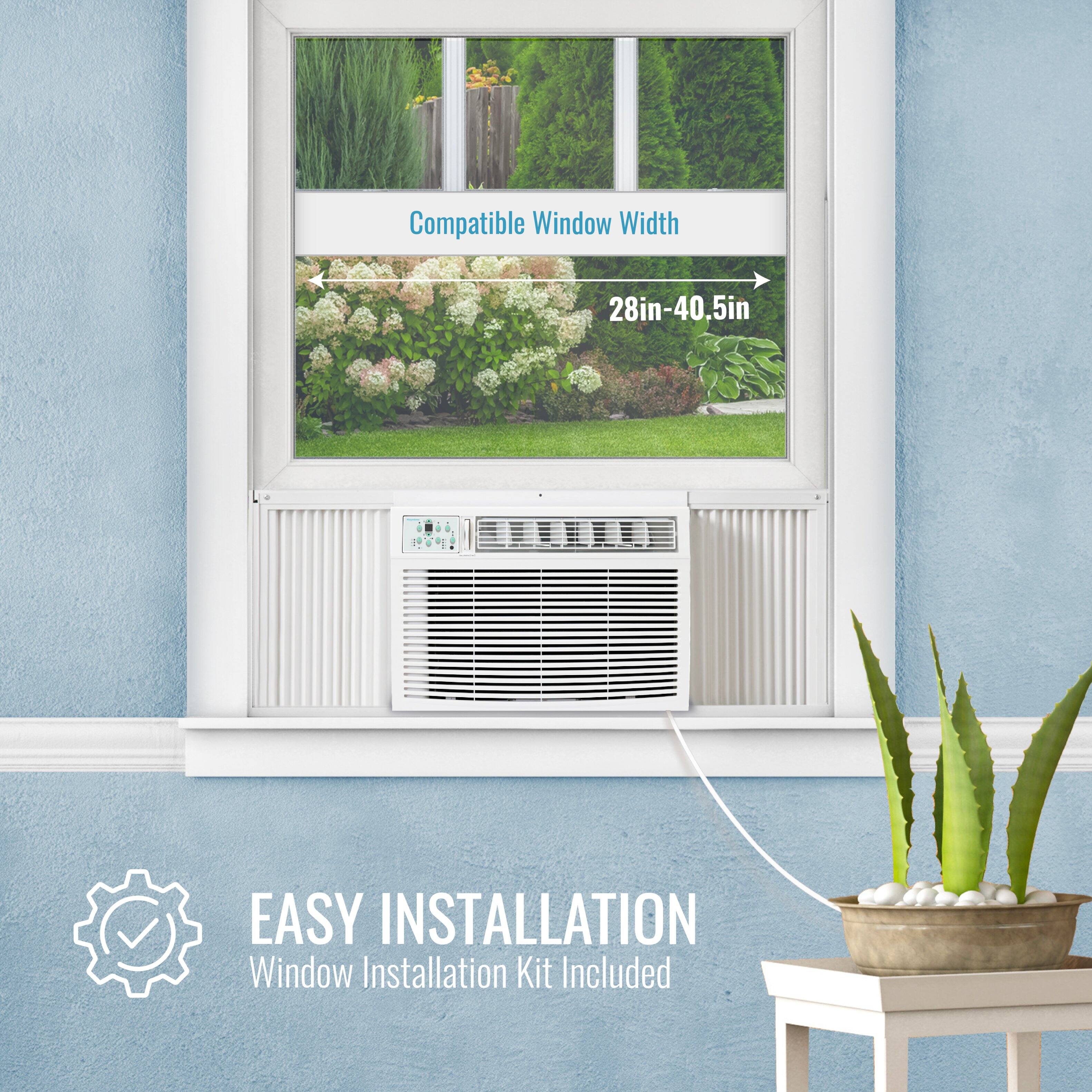 Compatible Window Width: 28in-40.5in

EASY INSTALLATION
Window Installation Kit Included