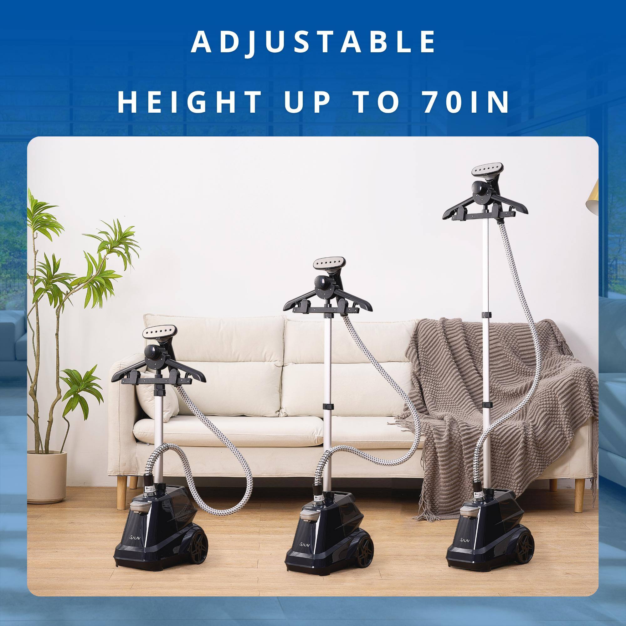 ADJUSTABLE HEIGHT UP TO 70IN