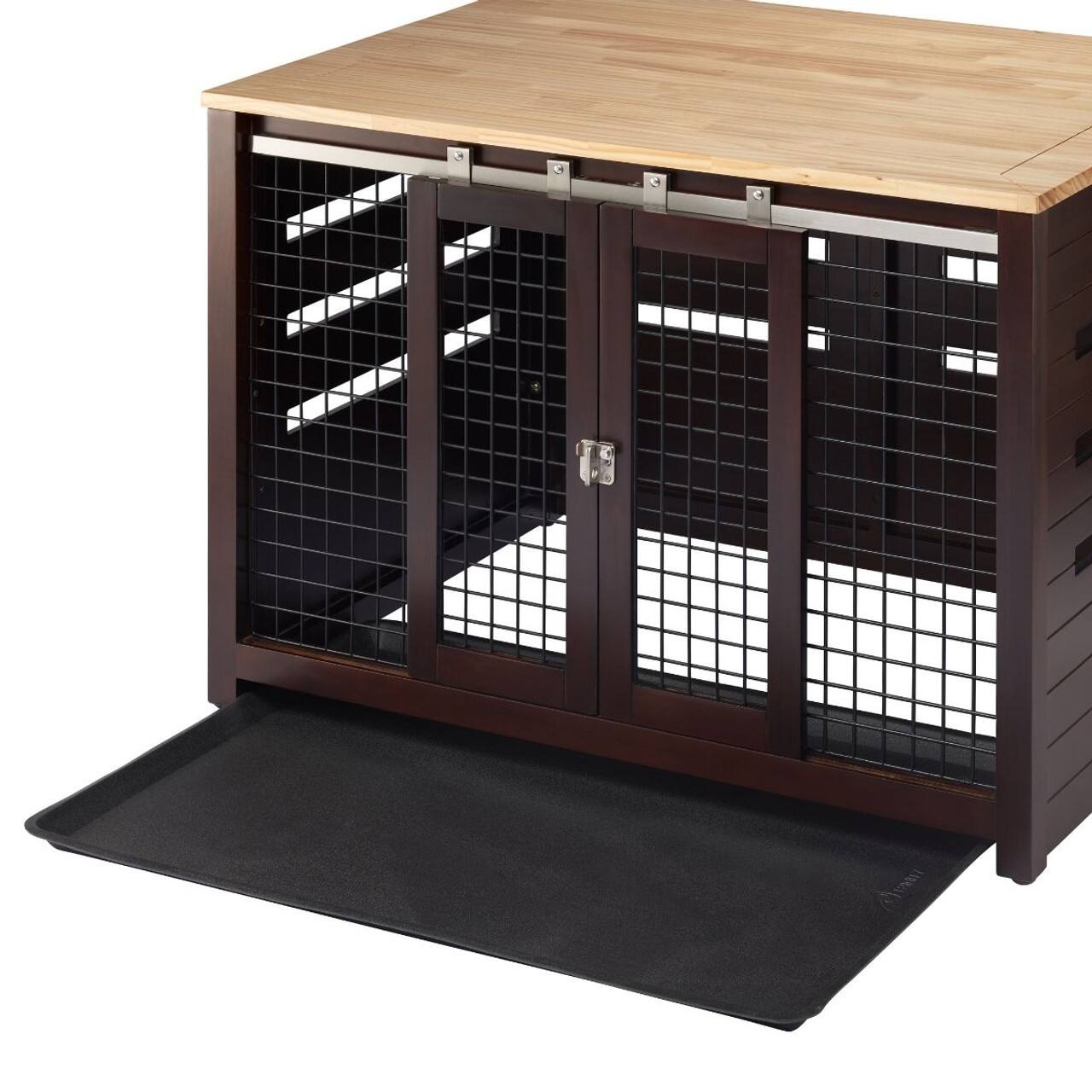 Alt View 20. TRINITY - 40" Espresso Brown Pet Crate Accent Table - Espresso Brown.