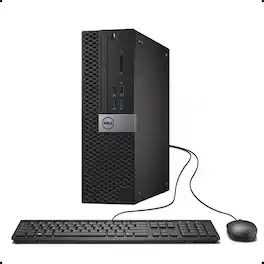 Dell - Refurbished Excellent - OptiPlex 3050 Small Form Factor Desktop Computer, Intel Core i5-7500, 8GB DDR4, 256GB SSD, Windows 11 Pro - Black