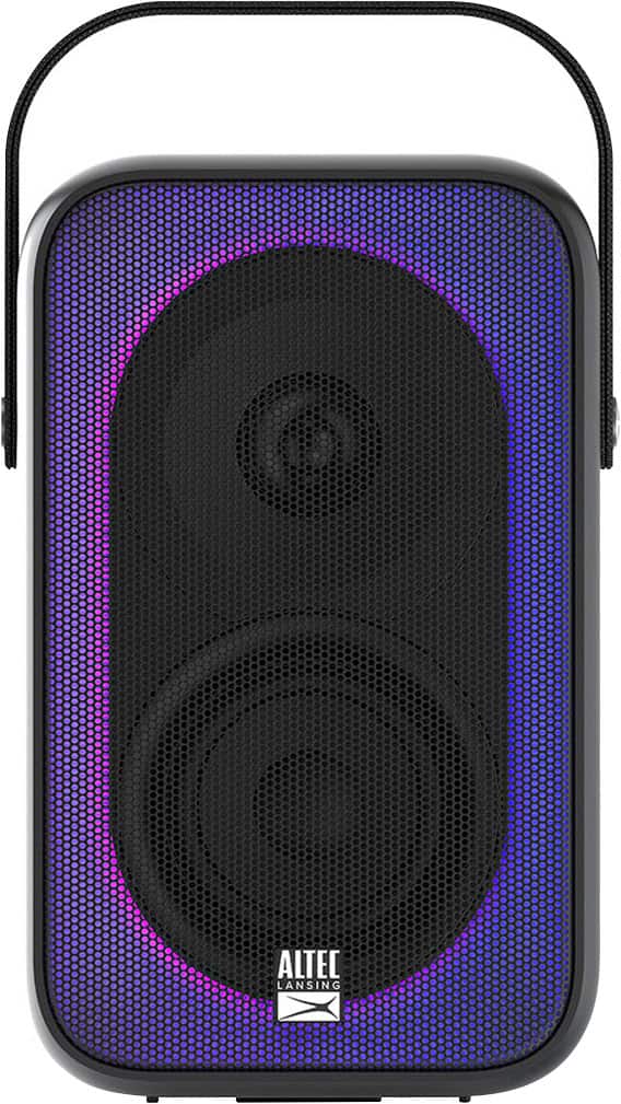 Altec Lansing - Shockwave Wireless Factory Refurbished Party Portable Bluetooth Speaker - Black - Front_Zoom