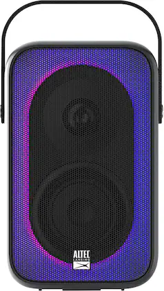 Altec Lansing - Shockwave Wireless Factory Refurbished Party Portable Bluetooth Speaker - Black