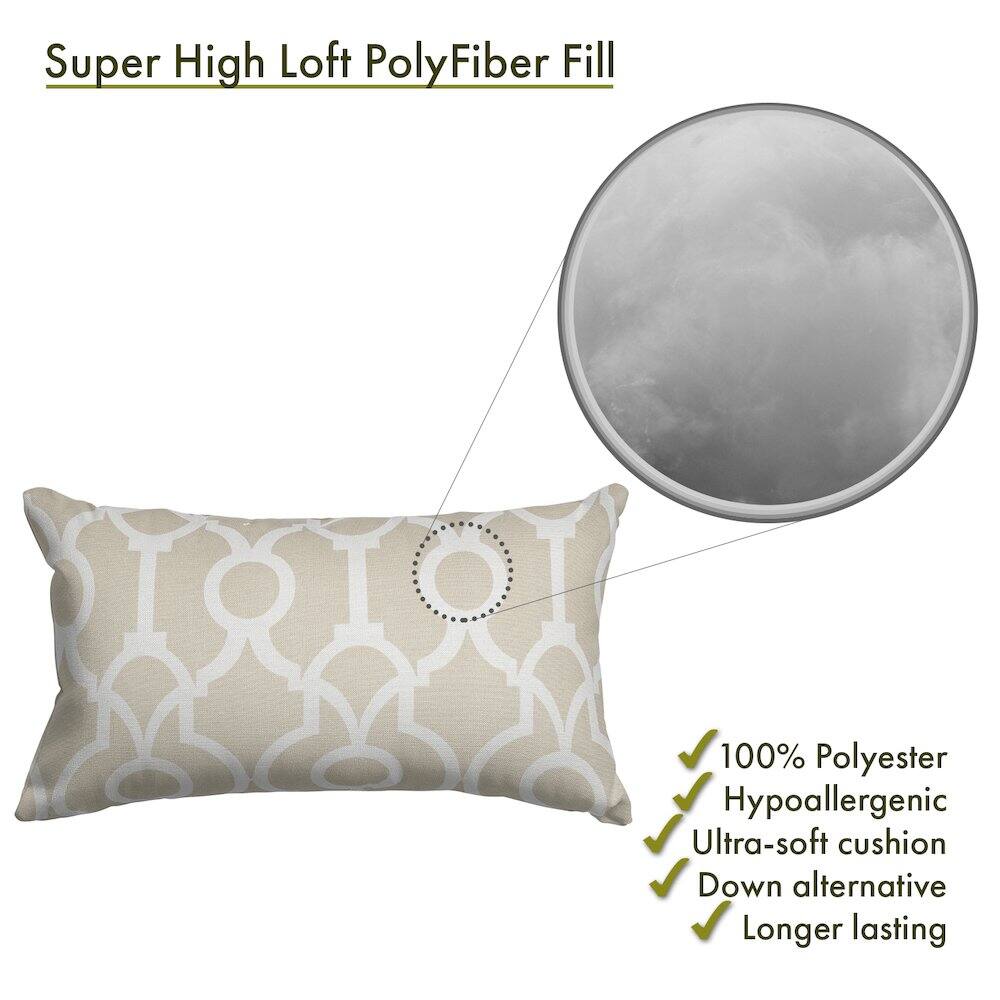 Super High Loft PolyFiber Fill

- 100% Polyester
- Hypoallergenic
- Ultra-soft cushion
- Down alternative
- Longer lasting
