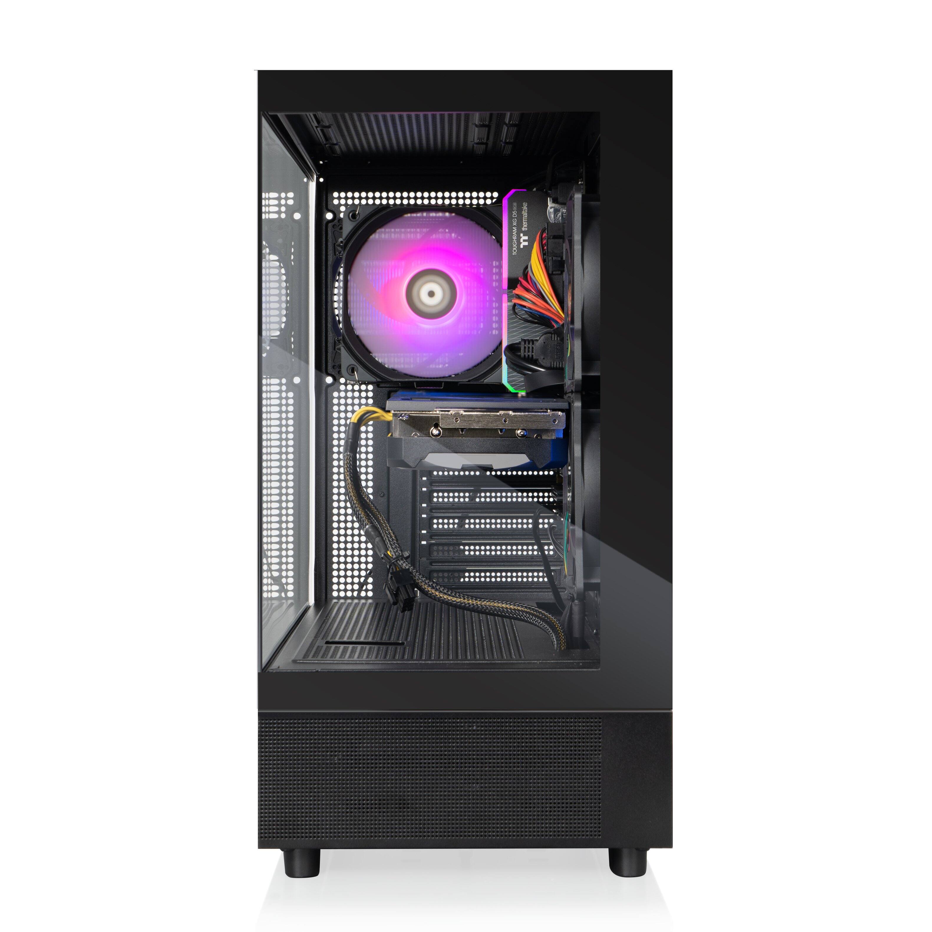 Alt View 6. Thermaltake - LCGS Vista u470S Gaming Desktop - Intel Core Ultra 5 - 245KF - 32GB Memory - NVIDIA GeForce RTX 4070 Super - 1TB SSD - Black.