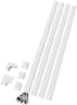 Sanus - On-Wall Cable Concealer High Capacity Cord Cover Kit for Mounted TVs (Holds Up to 6 Cables) - White