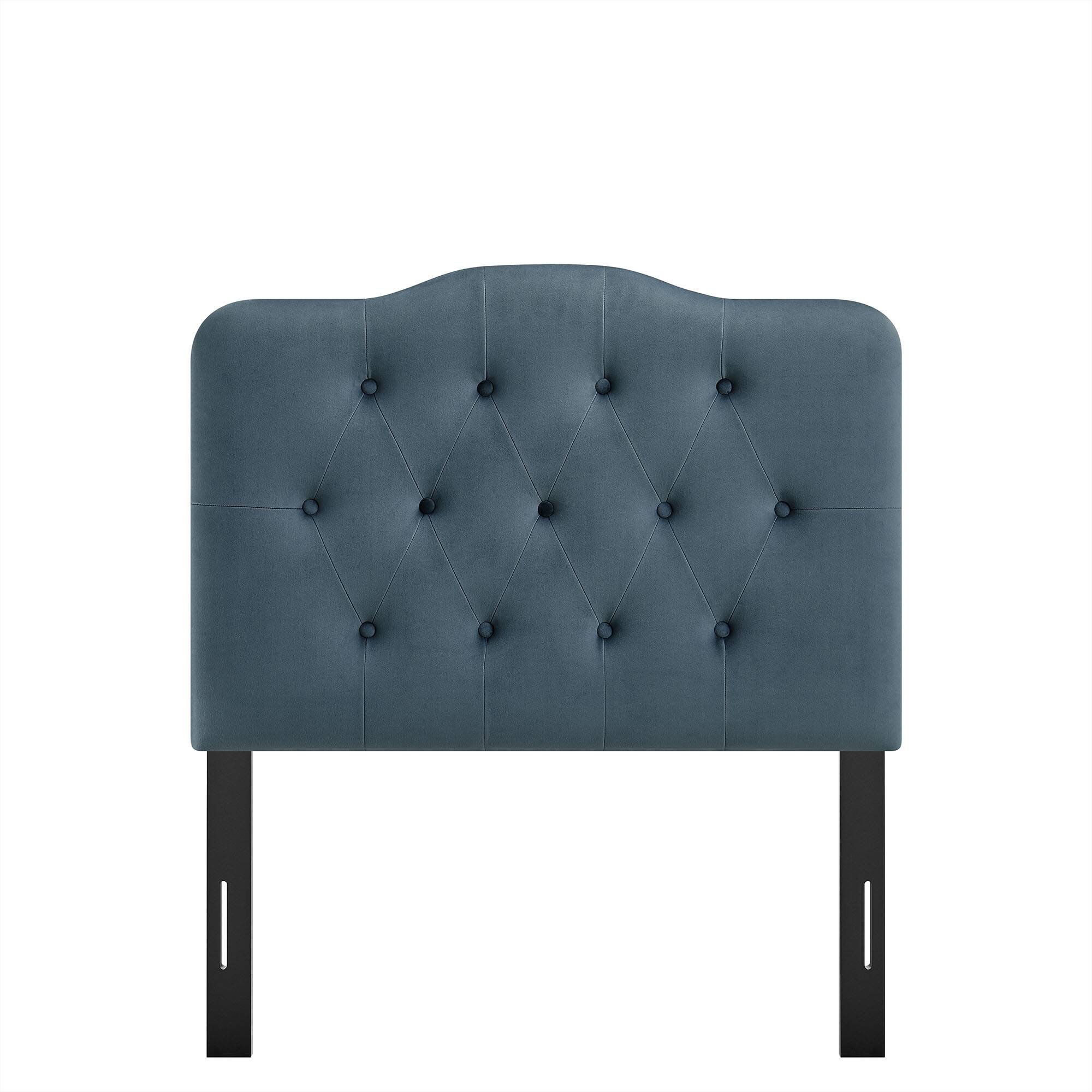Alt View 3. Modway - Annabel Diamond Tufted Performance Velvet Headboard by Modway - Cadet Blue.