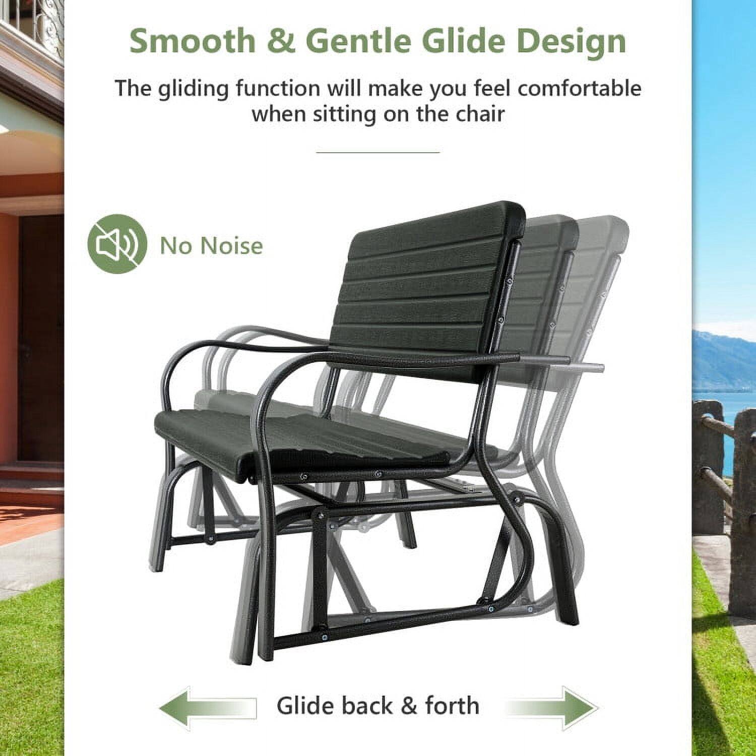 Smooth & Gentle Glide Design  
The gliding function will make you feel comfortable when sitting on the chair  

No Noise  

Glide back & forth