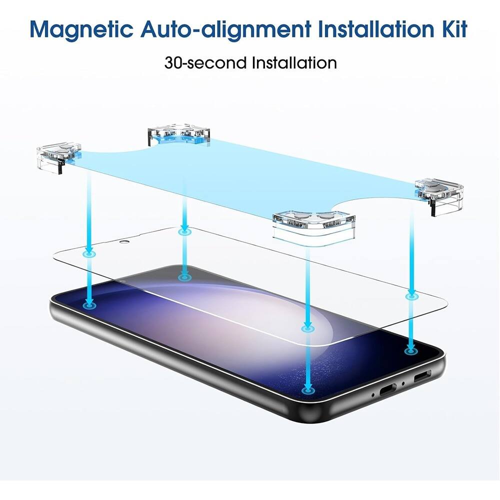 Magnetic Auto-alignment Installation Kit  
30-second Installation