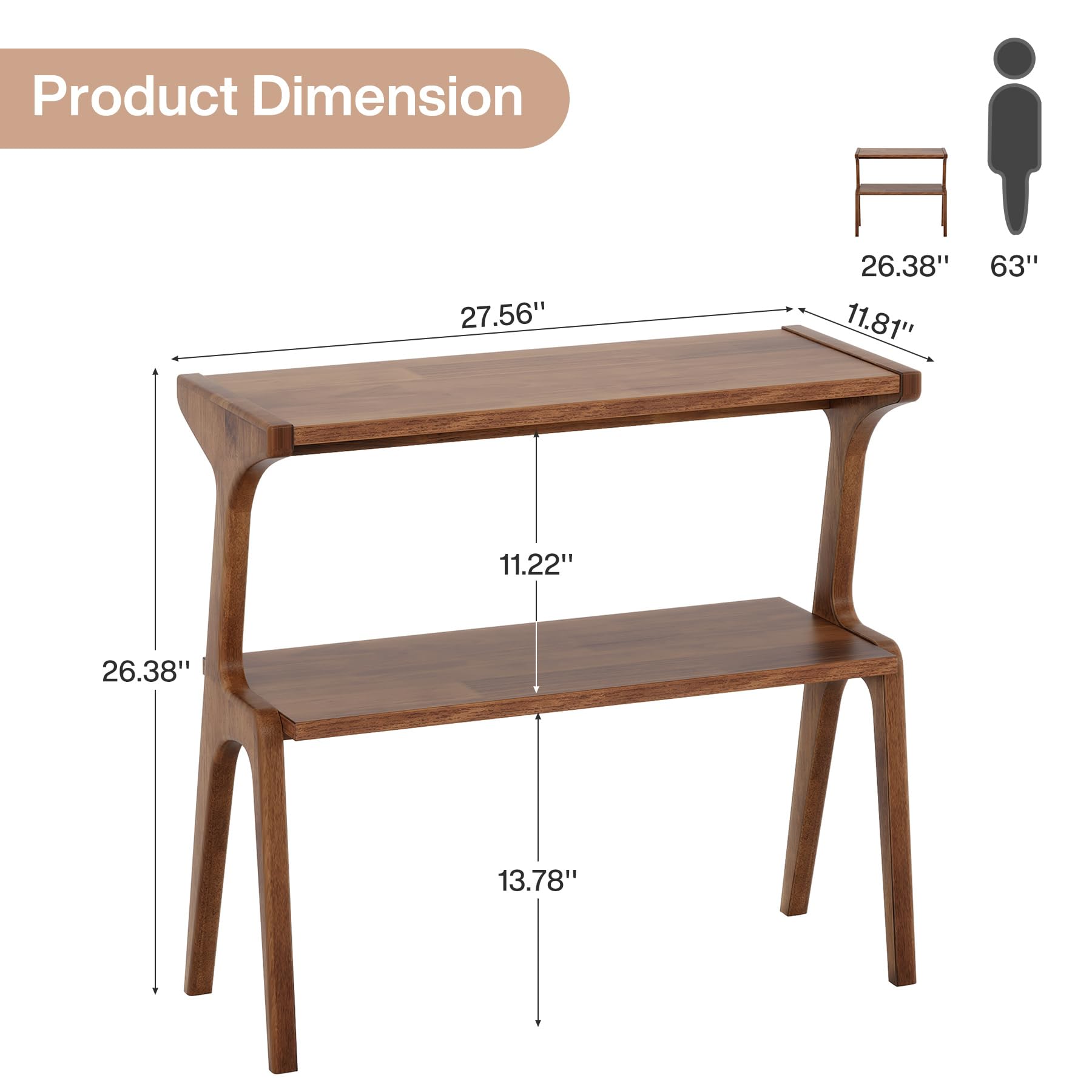 Product Dimension
27.56"
26.38" x 11.81"
63"
11.22"
26.38" x 13.78"