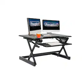 Rocelco - 32" Height Adjustable Standing Desk - Black