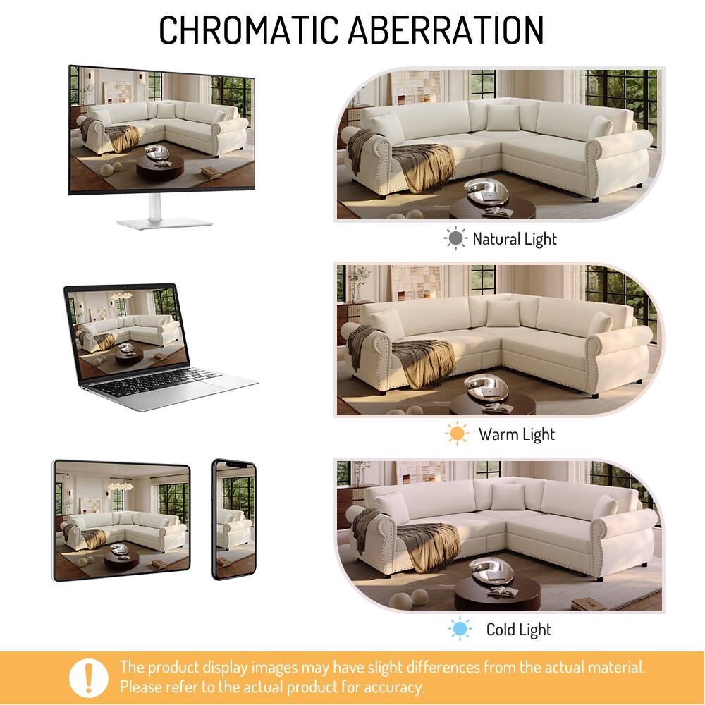 CHROMATIC ABERRATION

Natural Light
Warm Light
Cold Light

The product display images may have slight differences from the actual material. Please refer to the actual product for accuracy.