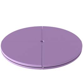 Soozier - Dance Mat, 2"T x 5'W Folding Pole Crash Mat for Home, Lightweight and Foldable - Light Purple