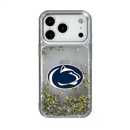 Keyscaper - NCAA - Penn State Nittany Lions Linen Logo iPhone Glitter Case - 14 Pro - Multicolor