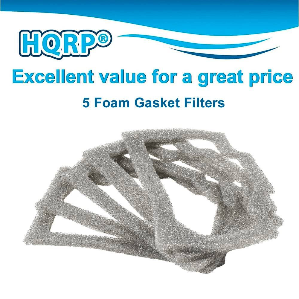 HQRP® Excellent value for a great price 5 Foam Gasket Filters