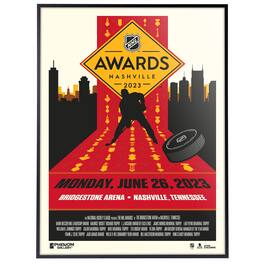 Phenom Gallery - 2023 NHL Awards 18" x 24" Deluxe Framed Serigraph - Multicolor