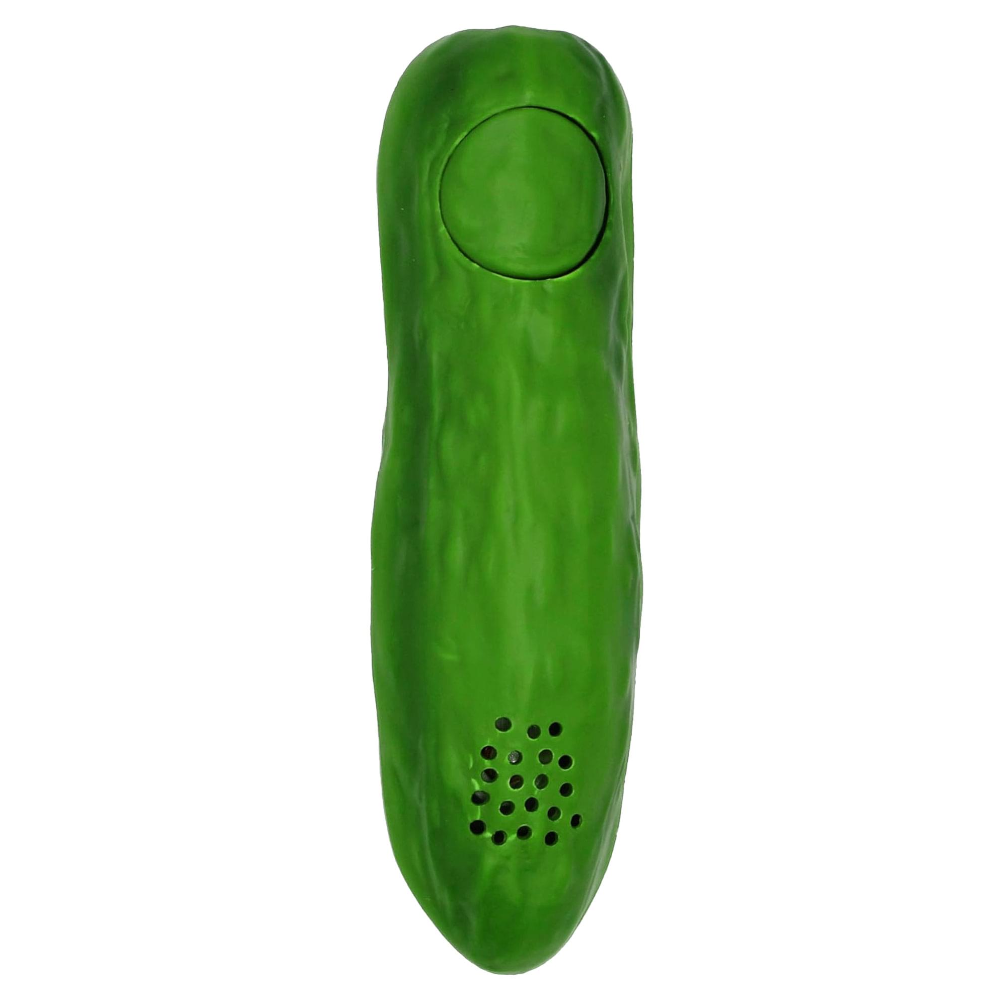 Front. Accoutrements - Yodelling Pickle Gag Gift - Green.