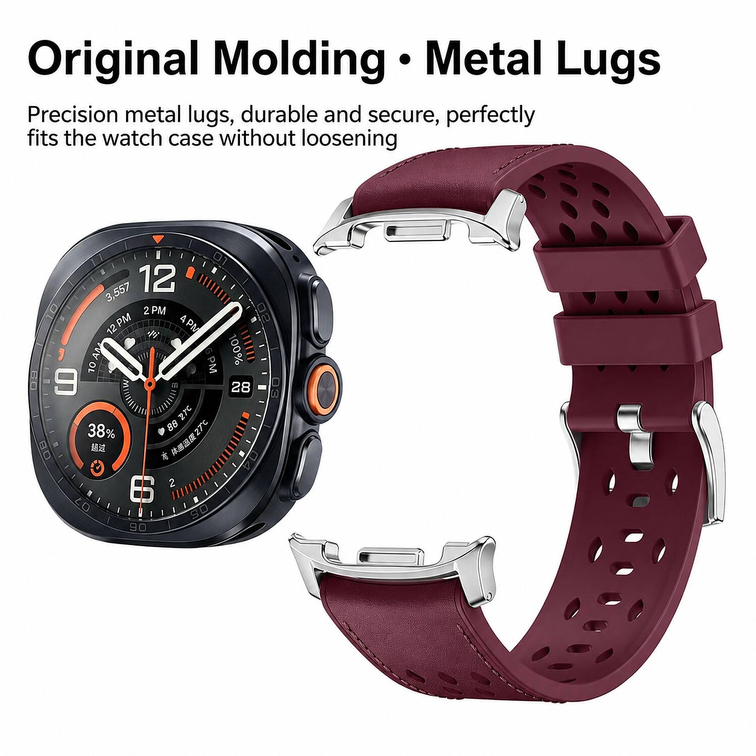 Original Molding Metal Lugs

Precision metal lugs, durable and secure, perfectly fits the watch case without loosening
