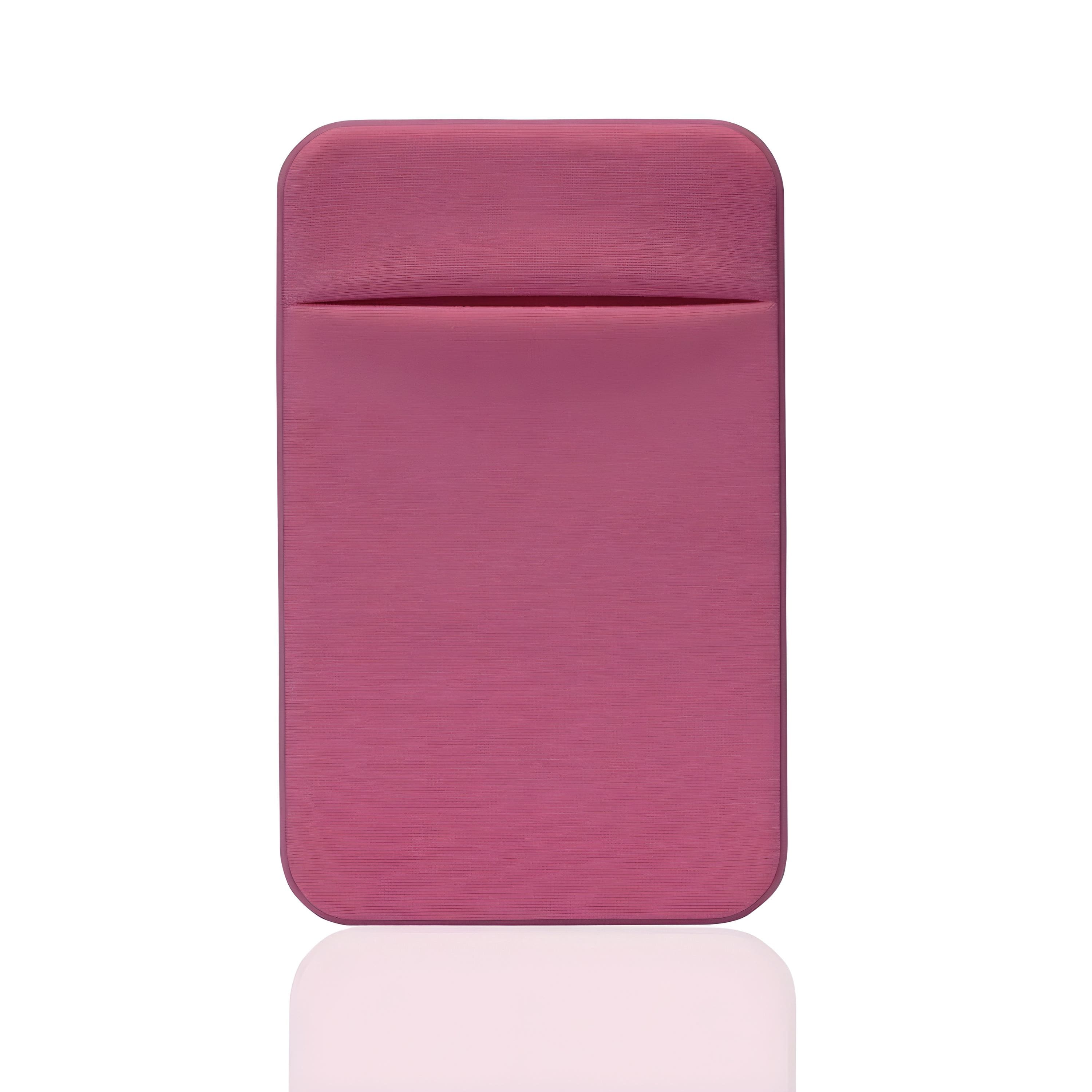 Front. Kitcheniva - Universal Adhesive Pocket Stick-On Wallet For Cell Phone - Dark Pink.
