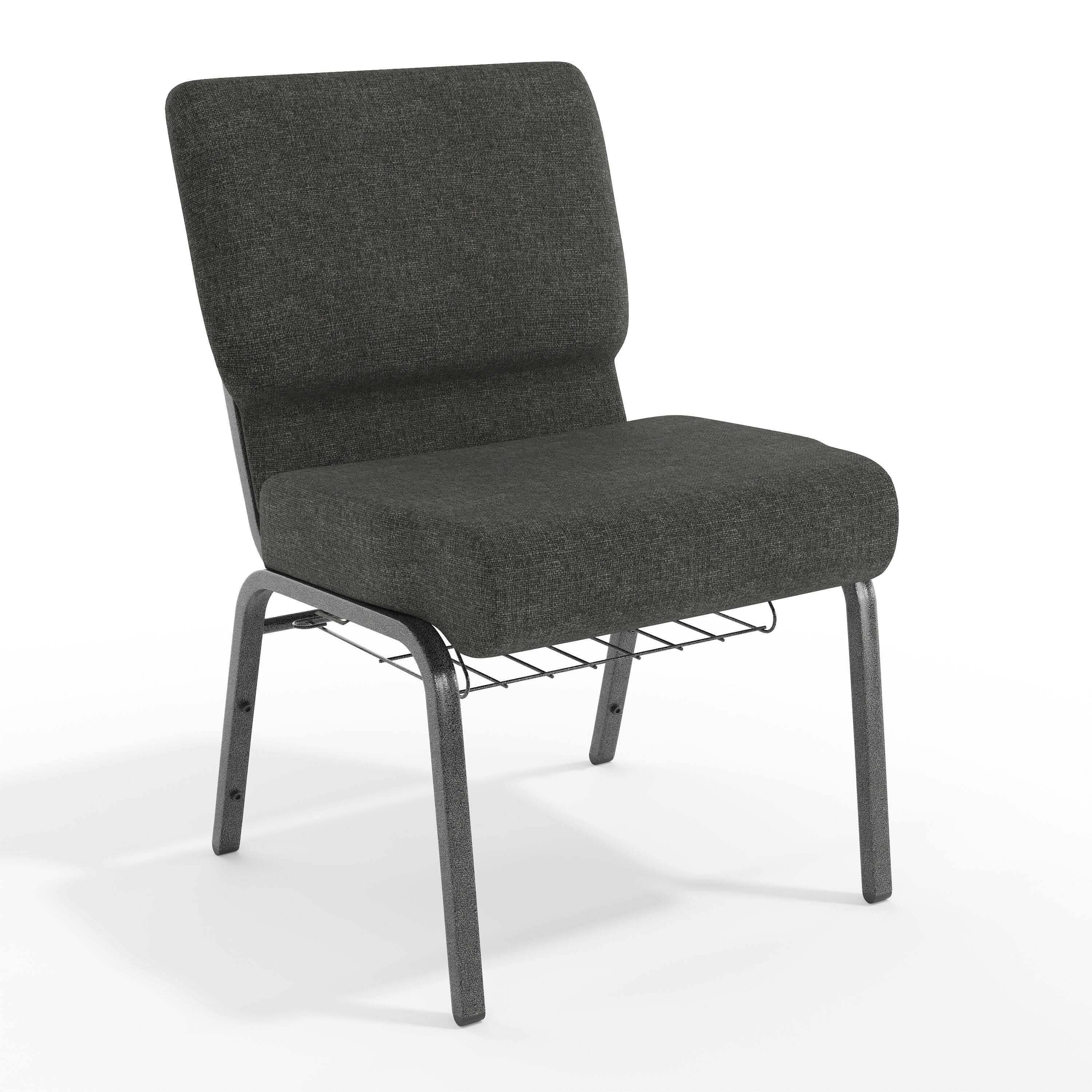 Dark Gray Fabric/Silver Vein Frame