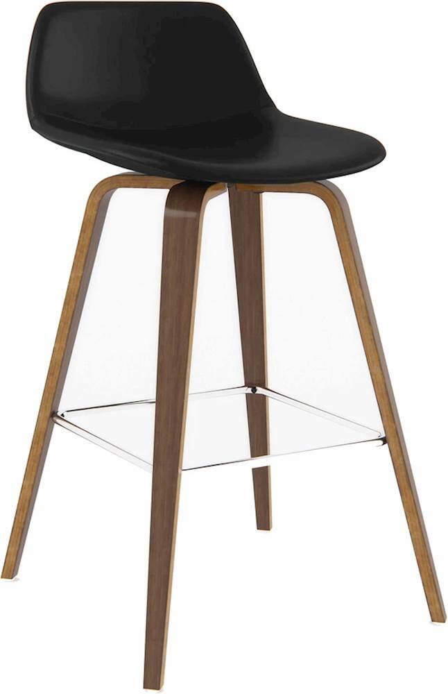 Angle. Simpli Home - Randolph Bentwood Counter Height Stools (Set of 2) - Black.